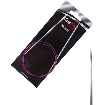 Nástroj na niť a příze KnitPro Nova kruhové kovové fixní jehlice 2,5mm 80cm (KnitPro Nova kruhové kovové jehlice 2,5mm 80cm)