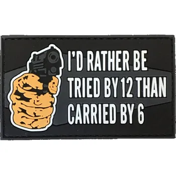 Nášivka WARAGOD I'd rather be PVC nášivka