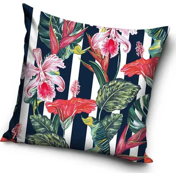 Povlak na dekorativní polštářek Povlak na polštářek Květinový Ráj