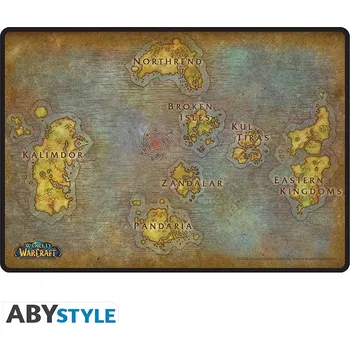Počítač WORLD OF WARCRAFT - Flexibilní podložka pod myš "Mapa" - 35 x 23 x 0,3 cm