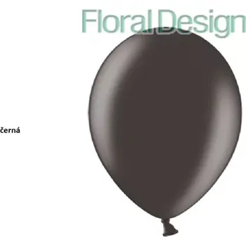 Balonek 30cm metalický 10ks černá