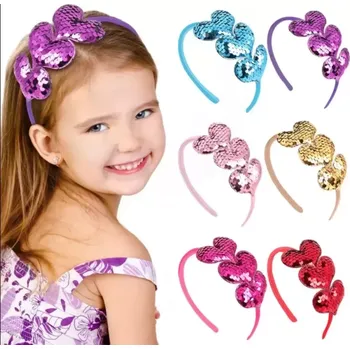 Dětská párty čelenka s flitry ve třech barevných variantách (Vlasové doplňky )