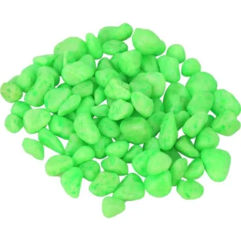 Happet Akvarijní štěrk - Neonově zelený Zrnitost/Váha: 7 mm/0,5 kg