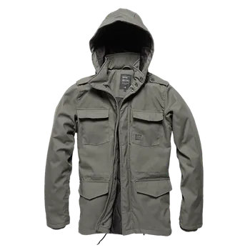 Pánský kabát Vintage Industries Darren parka, šedá
