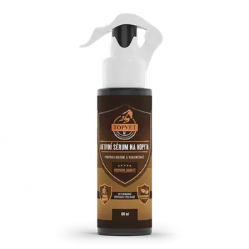 Kosmetika pro koně TOPVET aktivní sérum na kopyta - proti plísni a hnilobě (Hojí a bojuje proti plísním a hnilobě ve střelce)
