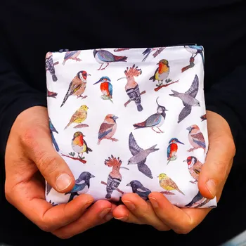 Penál ePiPí Taštička čtverec - Ptáci Barva zipu: bílá