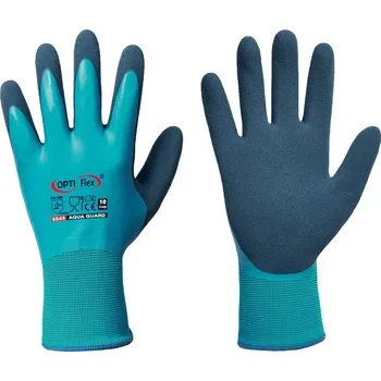 Pracovní rukavice OPTI Flex AQUAGUARD rukavice celomáčené Latex modré - 08