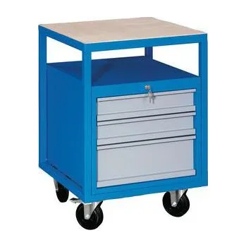 Dílenský stůl Mobilní svařovaný dílenský stůl Rivt, 85 x 57,2 x 59,2 cm