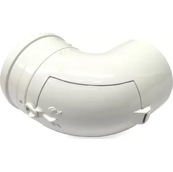 Kouřovod koleno s kontrolním otvorem koaxiální ECO DN125/80