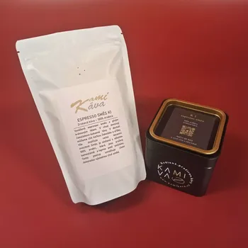Káva Kamikava Espresso směs K1 250g - káva zrnková - 100% arabica