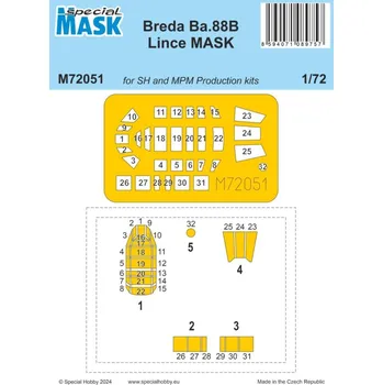 Plastikový model 1/72 Mask for Breda Ba.88B Lince (SP.HOBBY)