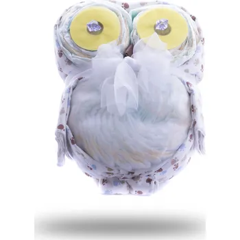 plenkový dort Narodilo se miminko - Plenkovky.cz Sova z plenek 1 1