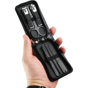 Cestovní sada na manikúru a pedikúru 6v1 - Černá