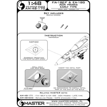 Plastikový model 1/48 F/A-18E/F S.Hornet & EA-18G AOA probes early