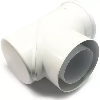 Kouřovod koleno s kontrolním otvorem koaxiální DN160/110