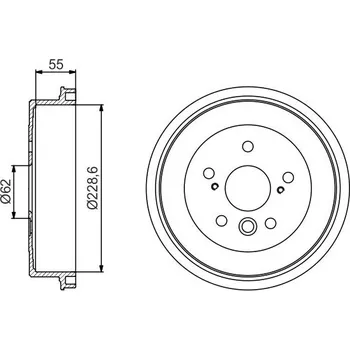 Brzdový buben Brzdový buben BOSCH 0 986 477 168