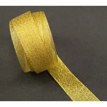 Stuha Lurexová stuha - zlatá - šíře 2 cm