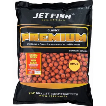 Boilies Jet Fish Boilie Premium Clasicc Švestka / Česnek Hmotnost: 5kg, Průměr: 24mm