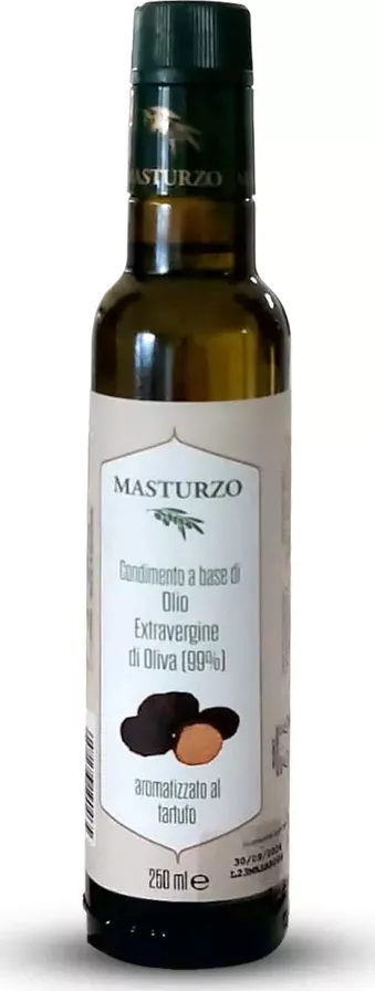 Masturzo Extra panenský olivový olej ochucený Lanýž 0,25 l (Extra panenský olivový olej ochucený Lanýž. Po skončení minimální doby trvanlivosti 31.1.2026.)
