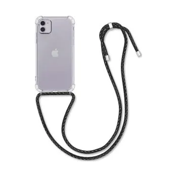 Pouzdro na mobilní telefon Průhledné pouzdro pro Apple iPhone 11 - černá