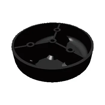 Nábytkové kování Kluzák v. 22mm pr 80 plast černý