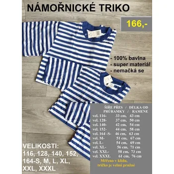 Pánské tričko NÁMOŘNICKÉ TRIČKO / NÁMOŘNICKÉ TRIKO - 152
