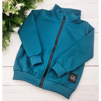 Dívčí mikina Kulišárny Mikina bez kapuce TEAL VELIKOST: 86