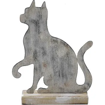 Dekorace kočka, patina, V|Ego Dekor
