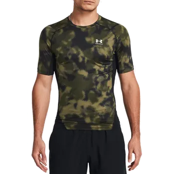 Kompresní tričko Under Armour UA HG Armour Printed SS-GRN 390 XL