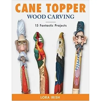 Cane Topper Wood Carving - Irish, Lora S.