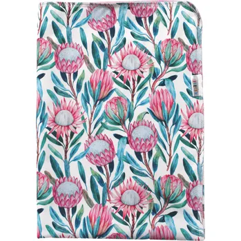 Přebalovací podložka Breberky Přebalovací podložka (PUL) - Protea královská, fialkový velur