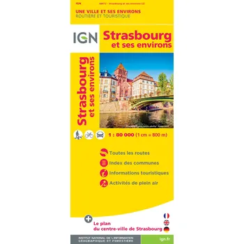 IGN mapa Strasbourg et ses environs 1:80 t.