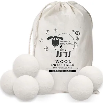 Koule do sušičky Wooline Vlněné koule do sušičky, 6 ks v balení