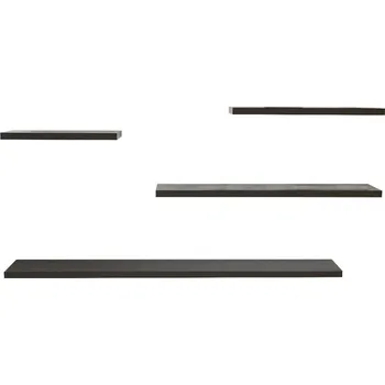 police KALUNE DESING Set 4 poliček WALL černý 956LCS2705