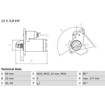 Startér Startér BOSCH 0 986 026 250