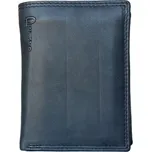 Pánská modrošedá celá kožená peněženka z měkké kůže Pedro