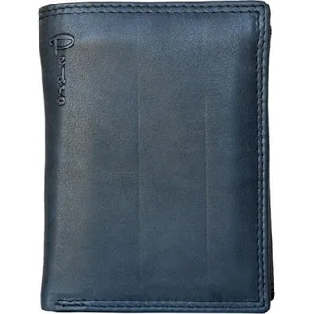 Peněženka Pánská modrošedá celá kožená peněženka z měkké kůže Pedro