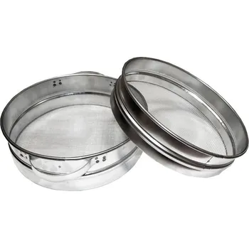 Cedník a síto Cedník dvojitý pocínovaný rovný pevná ucha