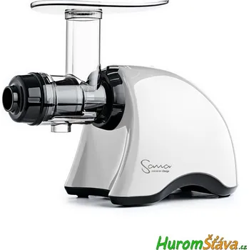 Odšťavňovač Sana EUJ-707 - horizontální šnekový odšťavňovač Barva: Bílá + ebook Zdraví a čerstvé šťávy (1.799 Kč) | + ebook Čerstvé ovocné a zeleninové šťávy (2.050 Kč)