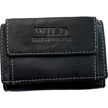 Peněženka Pánská kožená kapesní peněženka Wild větší Barva: Černá