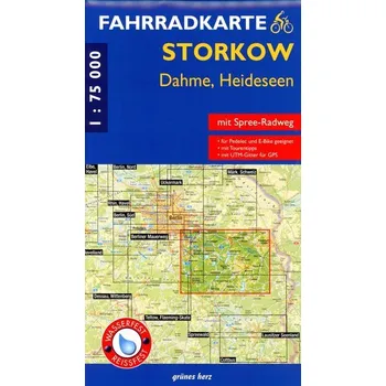 Fahrradkarte Storkow, Dahme, Heideseen