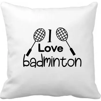 Polštář Fenomeno Polštářek - I love badminton