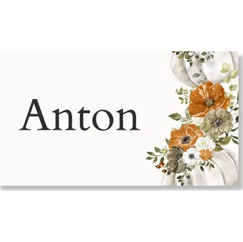 Party nádobí Personal Jmenovka na stůl - Autumn time Zvolte množství: od 11 ks do 30 ks