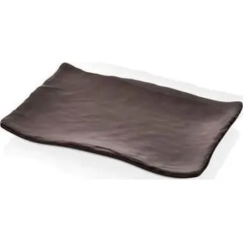 Talíř KULSAN TERRA MELAMÍNOVÝ TALÍŘ 34X26,6CM TMAVĚHNĚDÝ