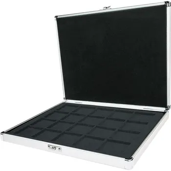 Obal pro sběratelský předmět LINDNER Hliníková kazeta pro mince do Ø 47 mm - speciální edice