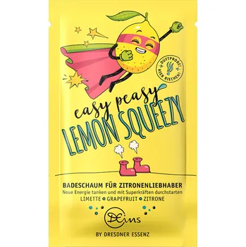 Koupelová sůl Dresdneressenz Pěnivá koupel Easy peasy lemon squeezy - limetka & grep & citron 60g