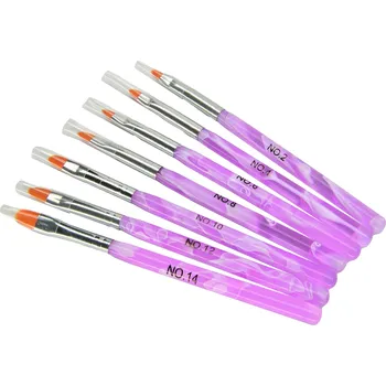 Charlie nails Sada štětců na UV/LED gel - 7ks.