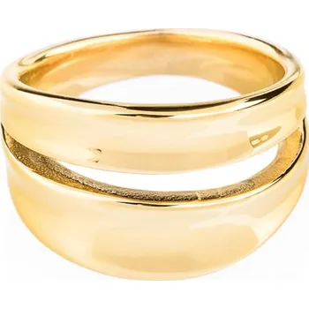 Prsten franco bene Skládaný prsten - pozlacený | 2218 Velikost prstenu: 6 (52 mm)