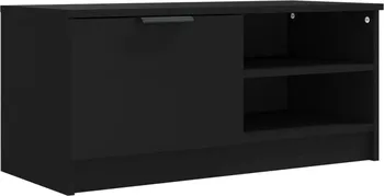 Televizní stolek TV skříňka 811468 80 x 35 x 36,5 cm černá