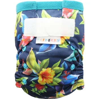 Plenkové kalhoty Breberky Kapsová plenka (S), bez křidélek - Ibišek SZ